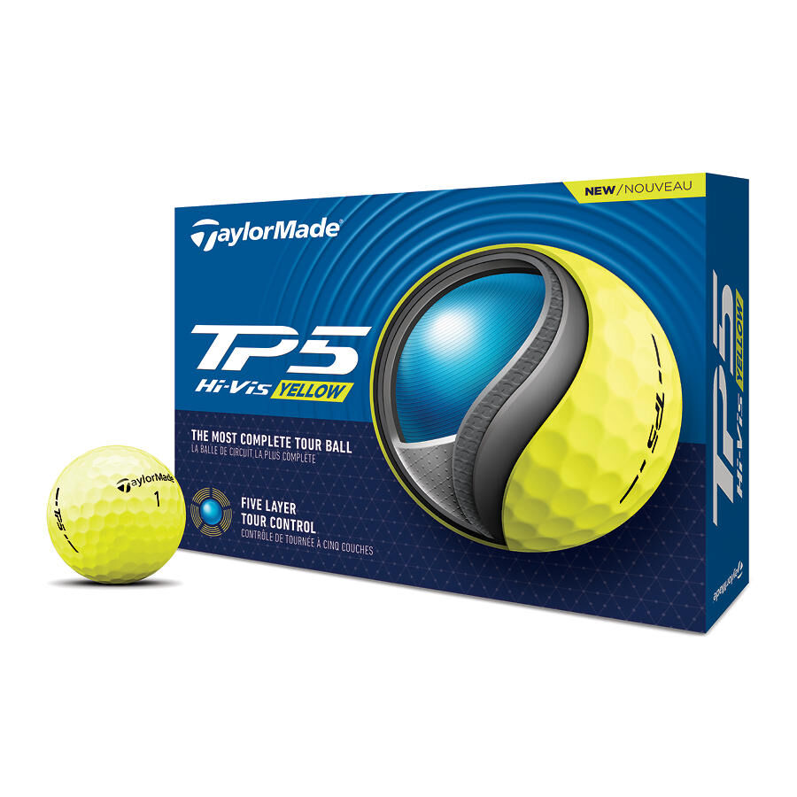 TP5 Yellow Golf Ball Bildnummer 0